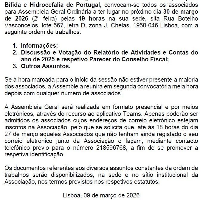 Assembleia Geral | 30/03/2026